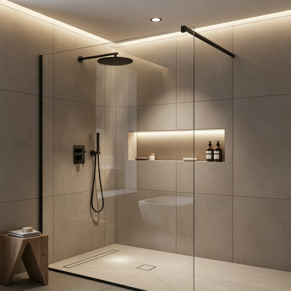 Custom Shower Area Upgrade